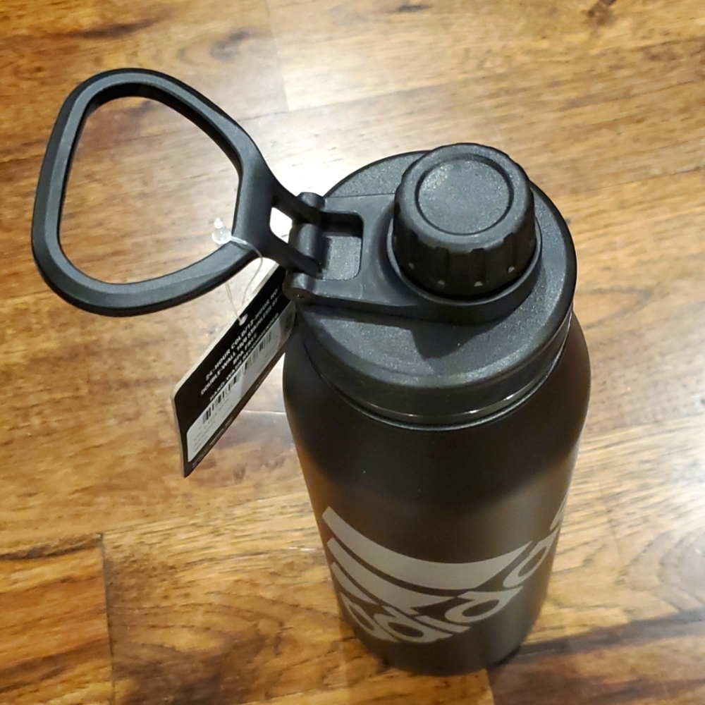 Adidas steel 1 liter insulated water bottle black & white - Picture 2 of 3